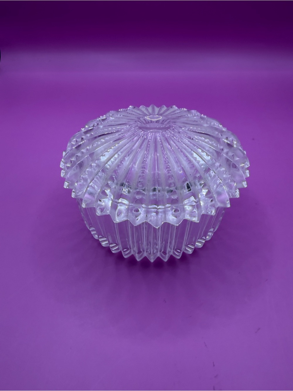 Glass Covered Decorative Trinket Box